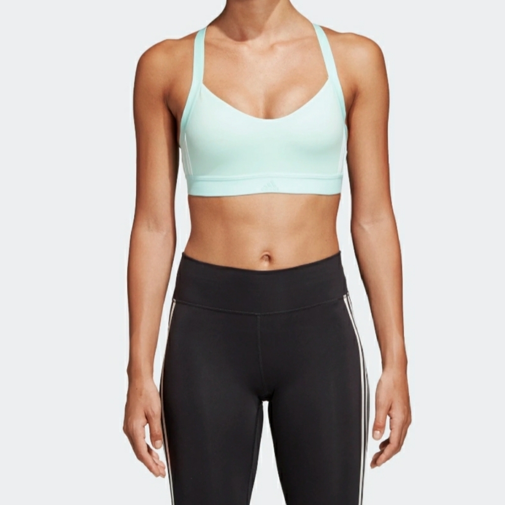 NWT Adidas All Me 3-Stripes Sports Bra size Medium